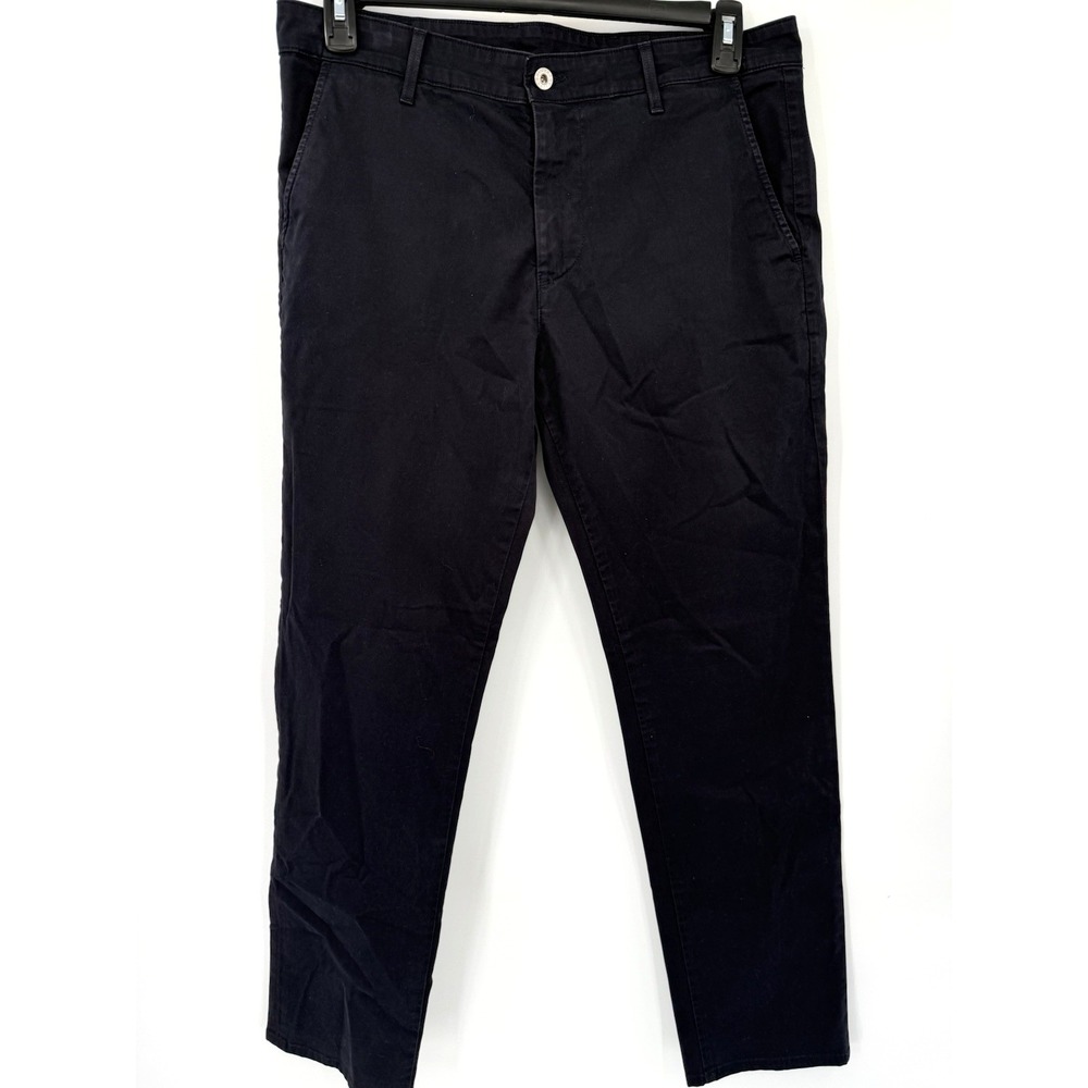 AG Adriano Goldschmied Tailored Trouser Mens 33 Navy Lux Khaki Chino Pants